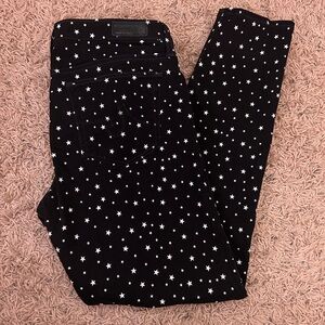 Star design skinny jeans, size small